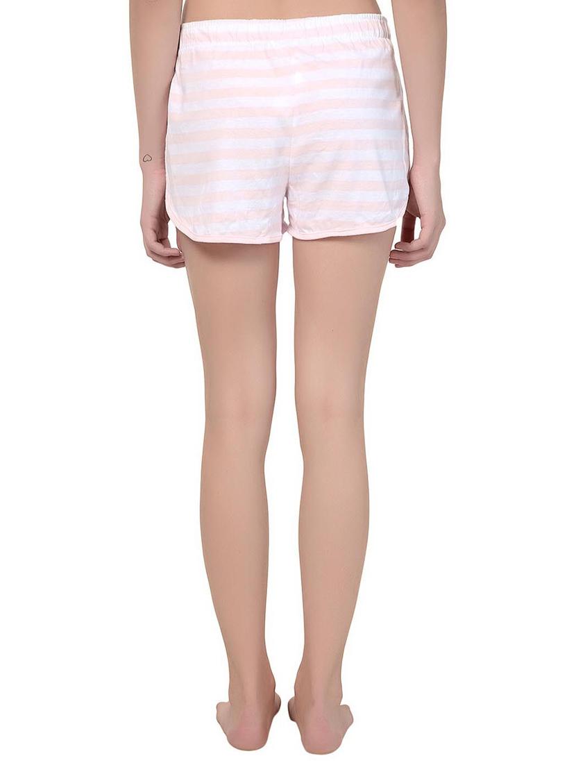 drawstring waist striped shorts - 15543616 - Standard Image - 2