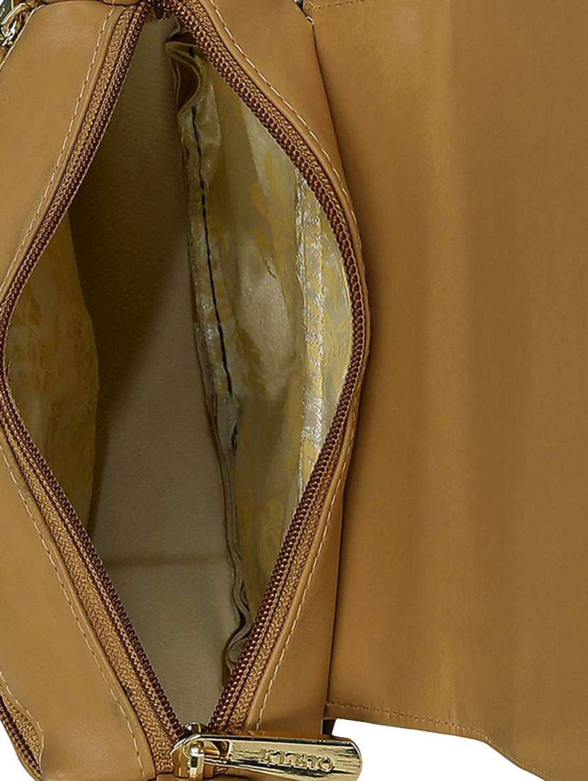brown leatherette (pu) sling bag - 15544273 - Standard Image - 2