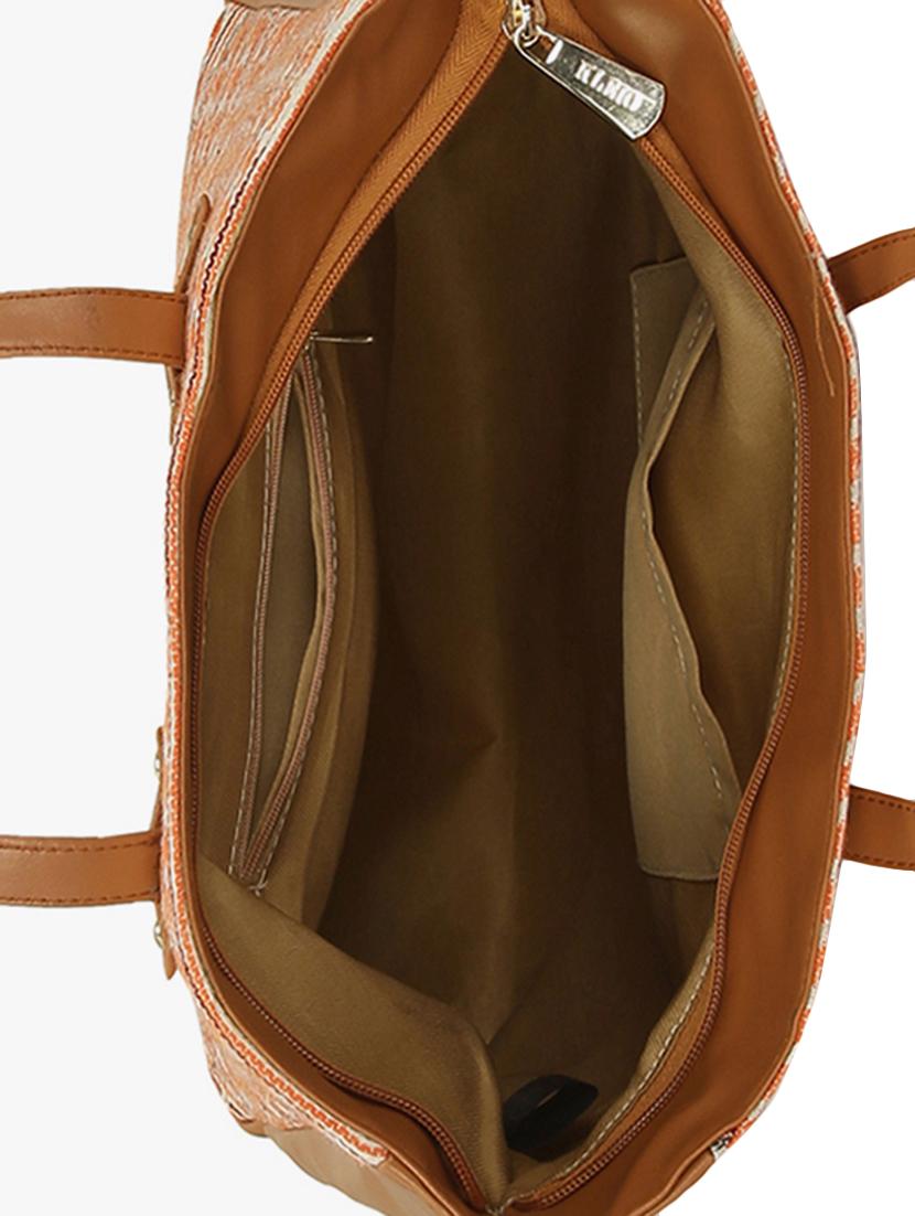 orange canvas regular tote - 15544310 - Standard Image - 2