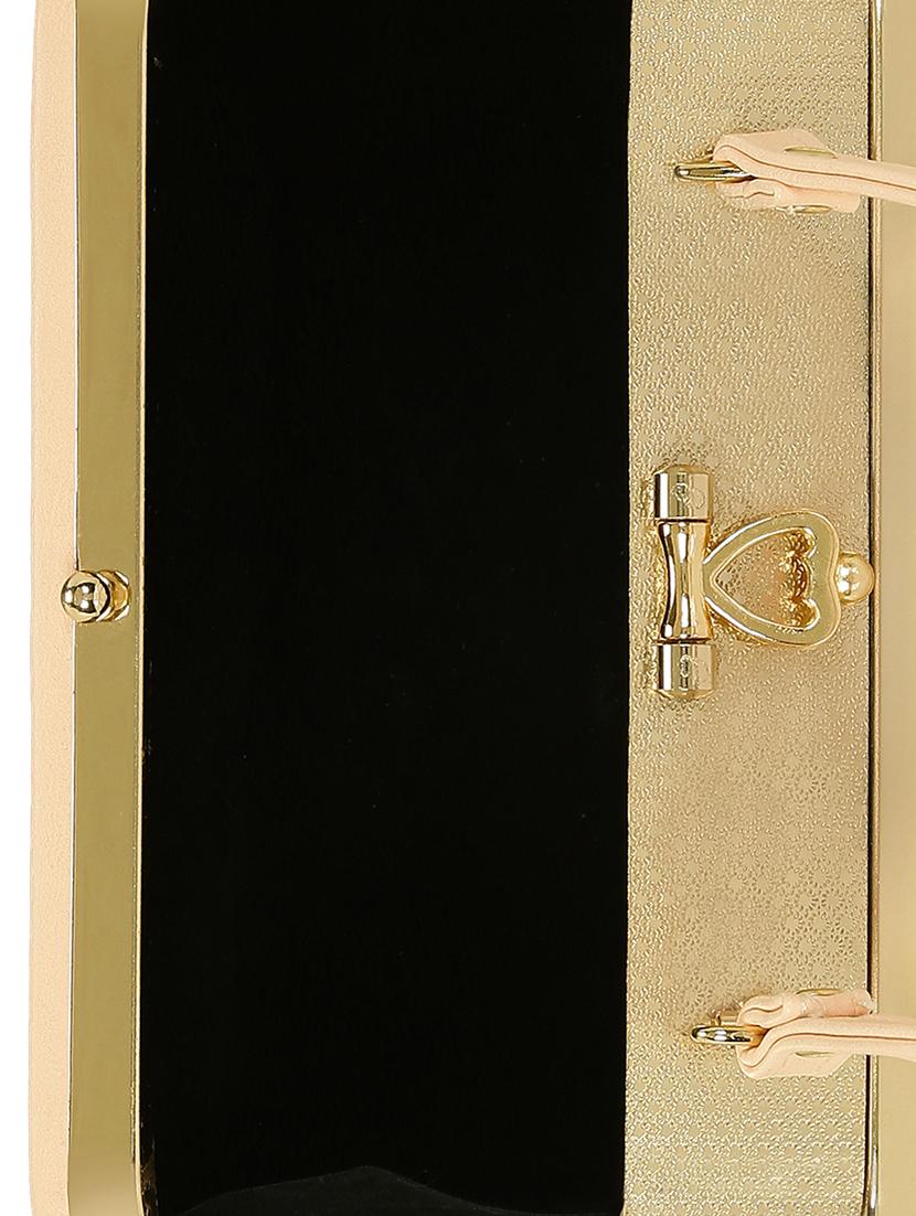 beige leatherette (pu) regular clutch - 15544779 - Standard Image - 2