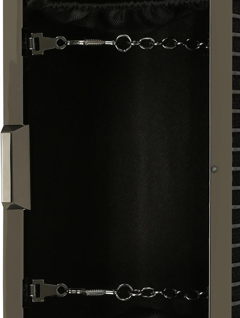 black metal box clutch - 15544785 - Standard Image - 2