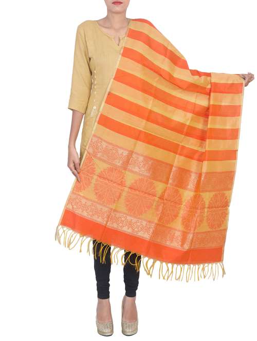 banarasi dupatta with tassels - 15545849 -  Standard Image - 0