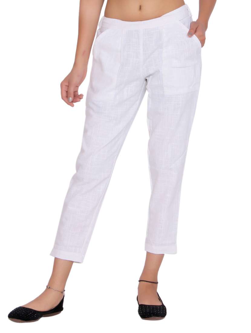 pleated cigarette pants trousers