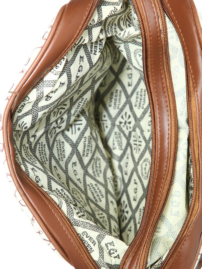 beige leatherette (pu) fashion backpack - 15546003 - Standard Image - 2