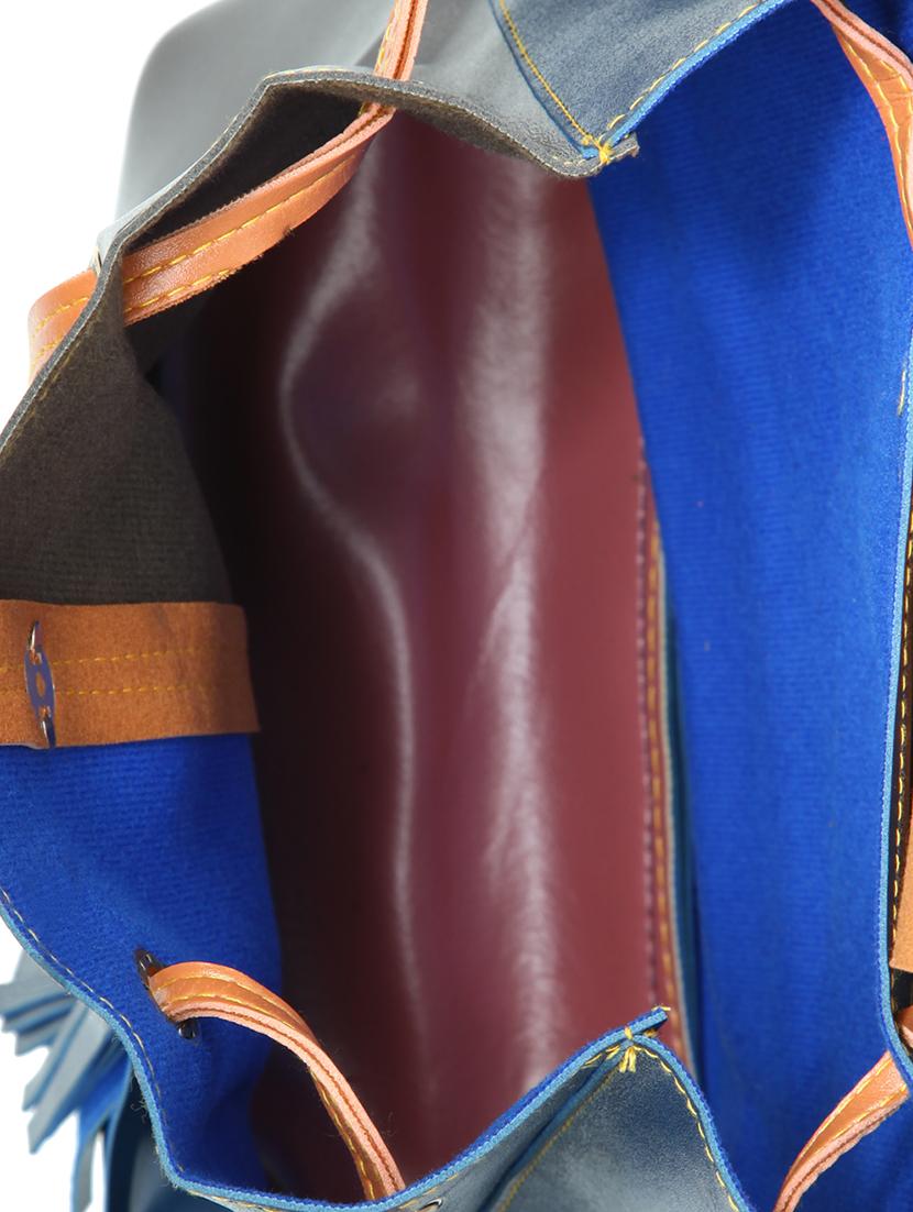 blue leatherette (pu) combo tote - 15546004 - Standard Image - 2
