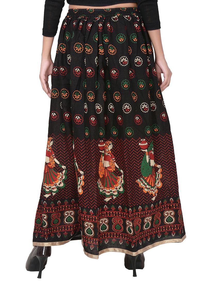 printed flared skirt - 15546219 - Standard Image - 2