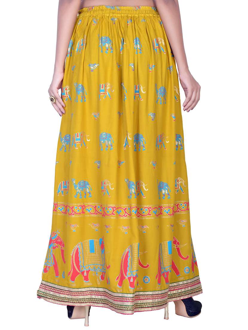 printed flared skirt - 15546224 - Standard Image - 2