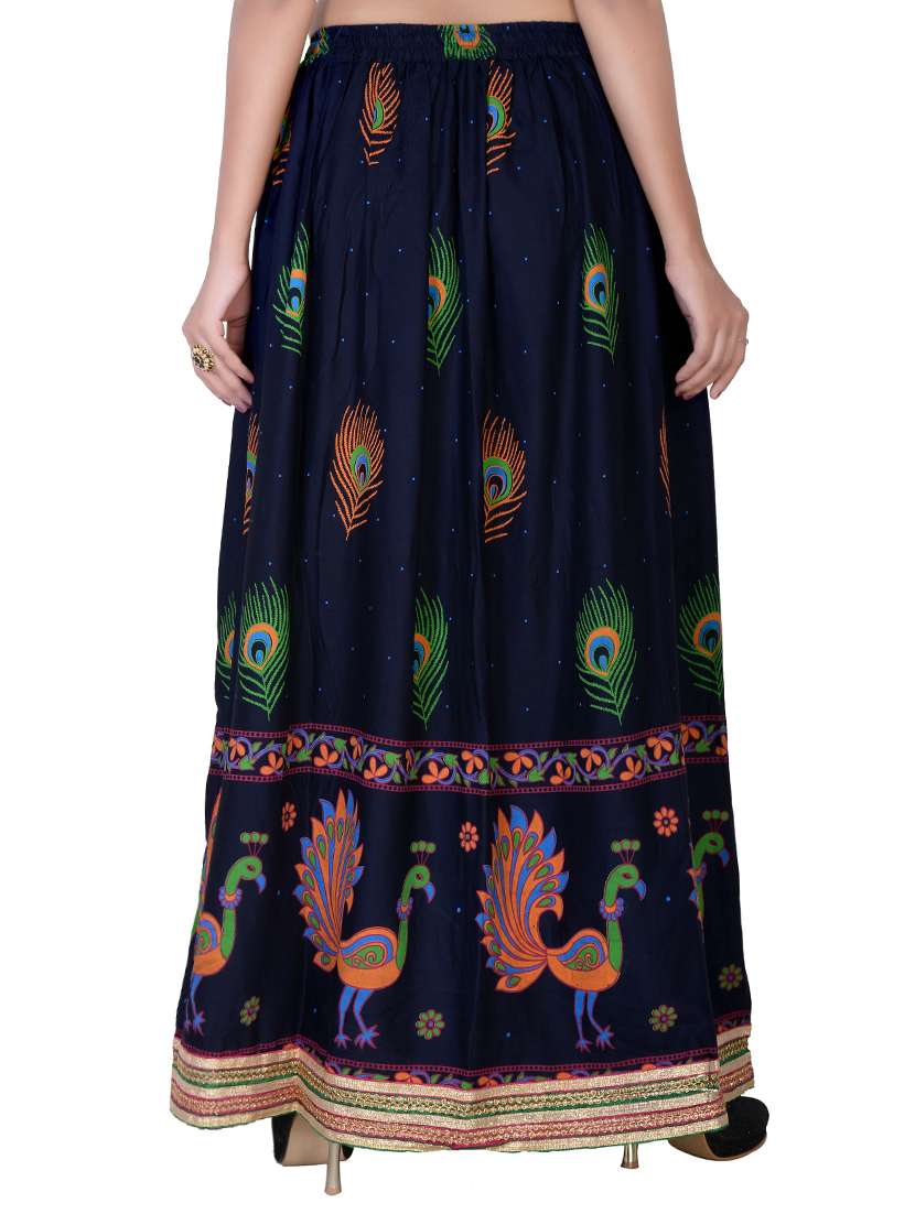 conversational printed flared skirt - 15546249 -  Standard Image - 2