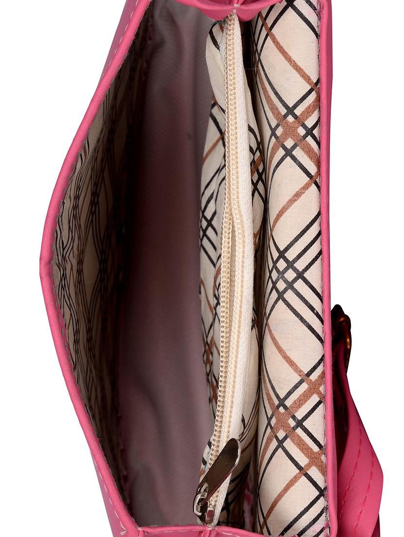 pink leatherette (pu) sling bag - 15557529 - Standard Image - 2