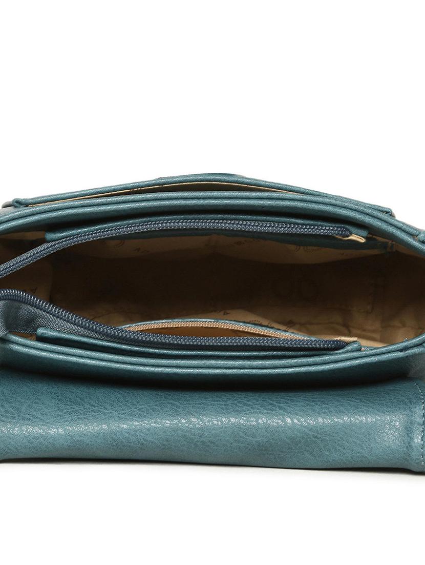 blue leatherette (pu) sling bag - 15563692 - Standard Image - 2