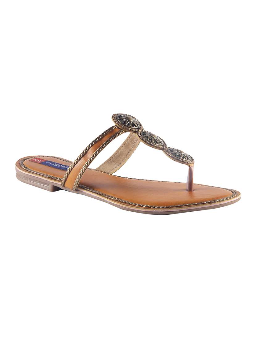 tan toe separator sandals