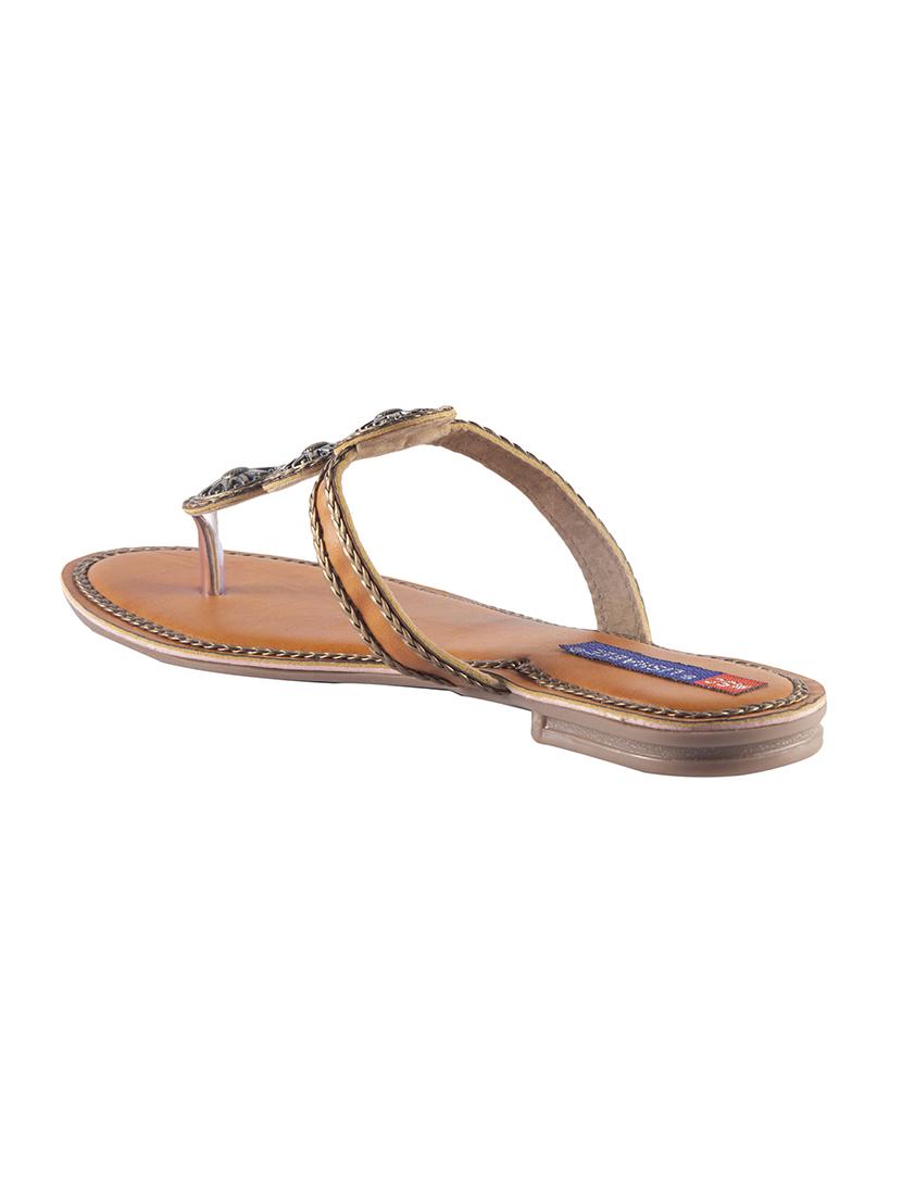 tan toe separator sandals - 15563755 - Standard Image - 2
