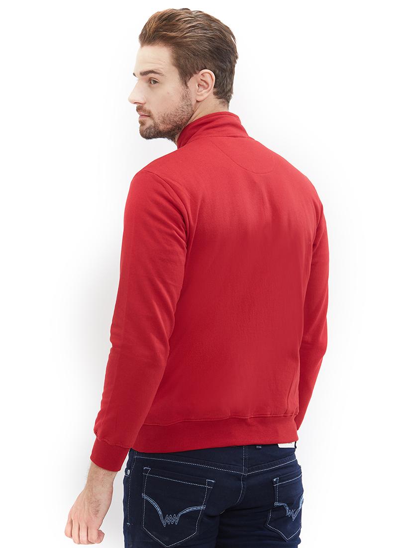 red cotton casual jacket - 15563939 - Standard Image - 2