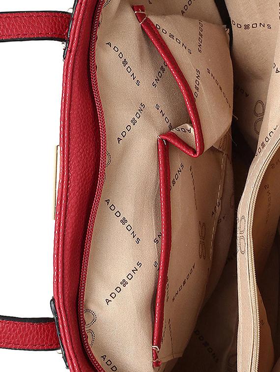 red leatherette (pu) handbag - 15565137 - Standard Image - 2
