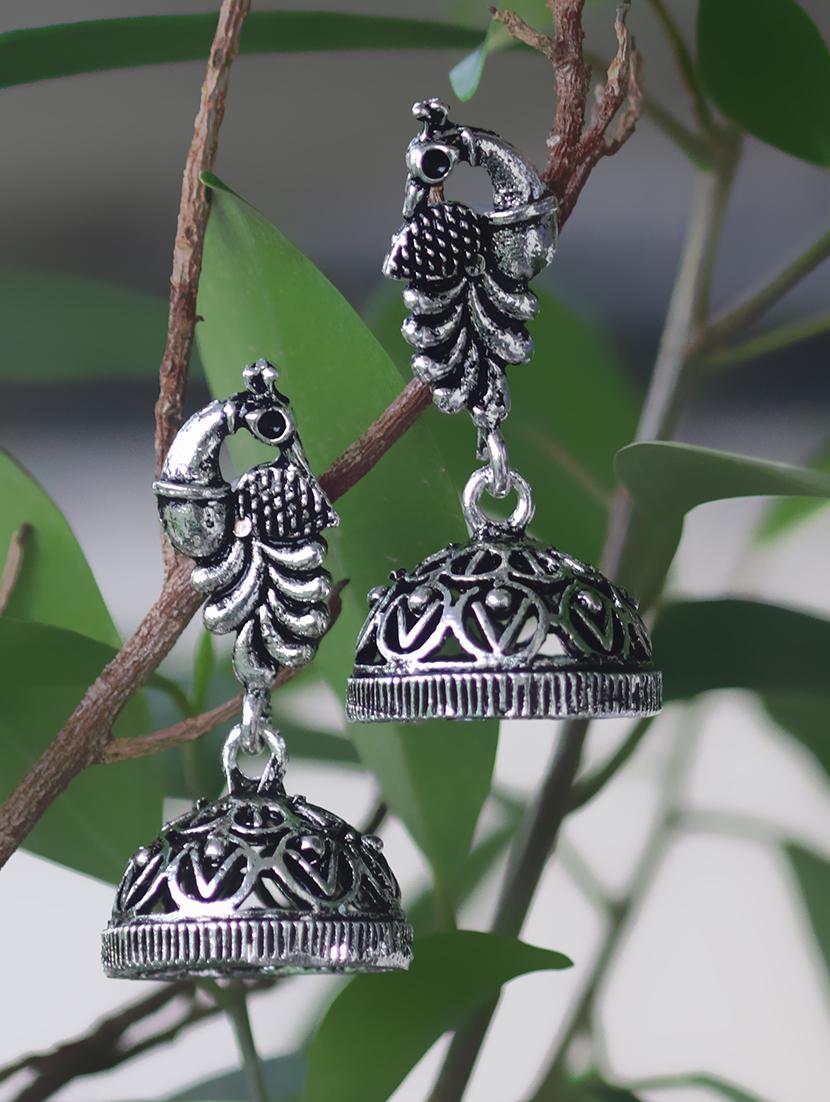 silver tone tribal earrings - 15565822 - Zoom Image - 0