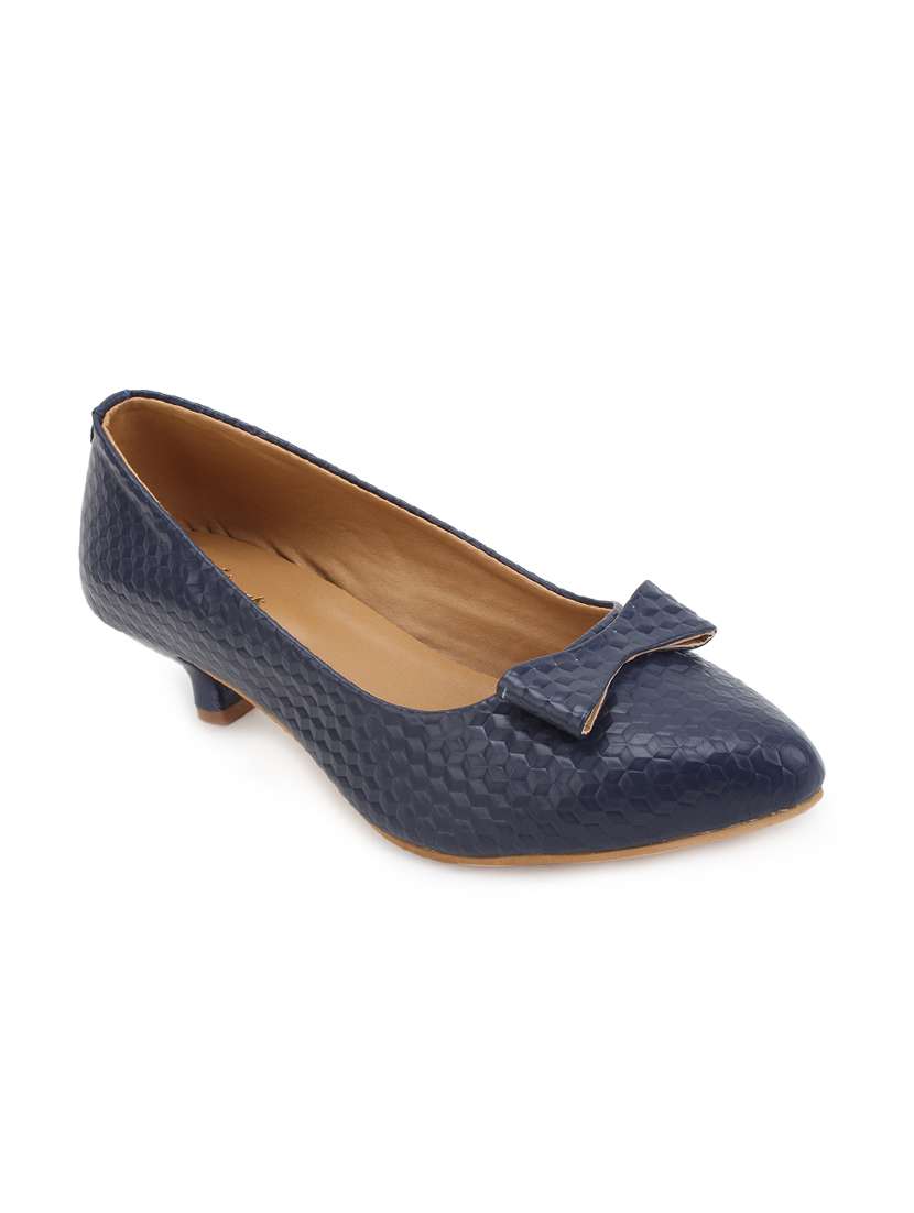 blue slip on pumps