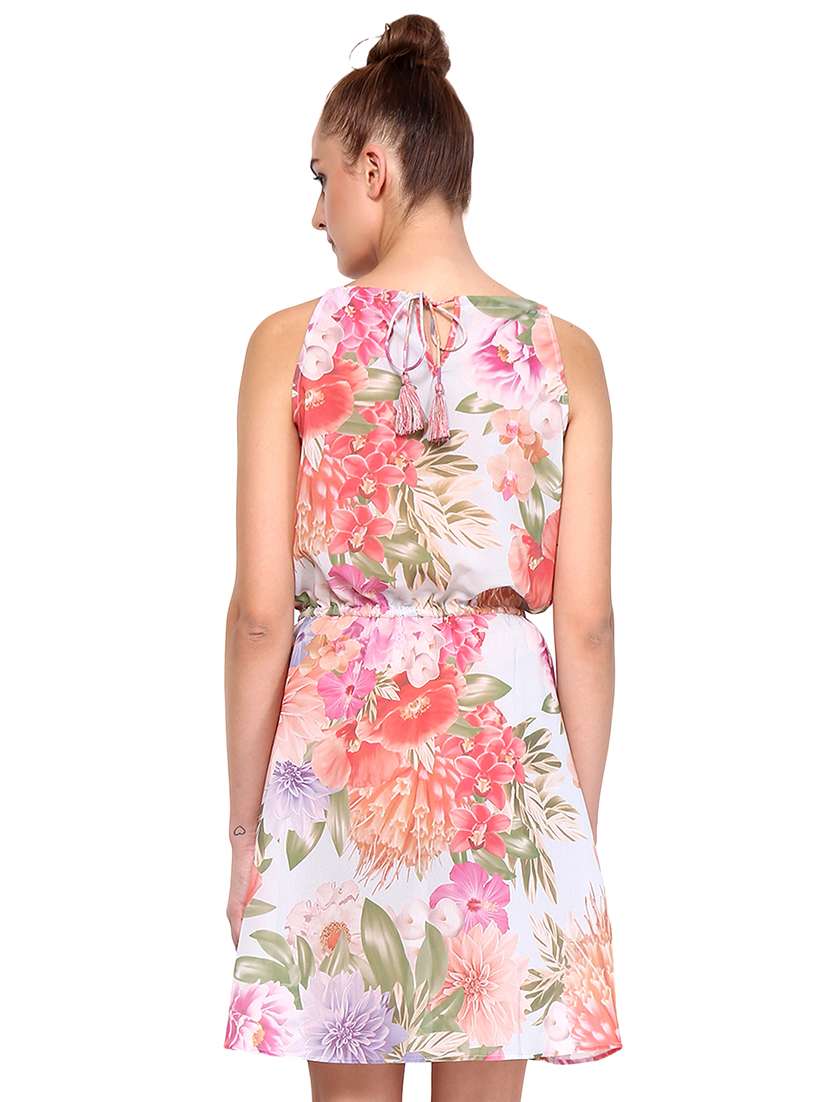 women's fit & flare floral dress - 15574864 -  Standard Image - 2
