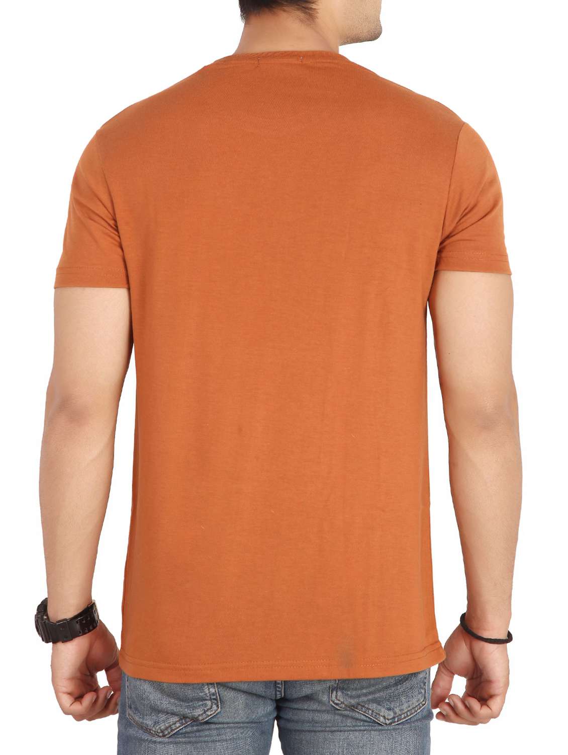 brown cotton t-shirt - 15576609 -  Standard Image - 2