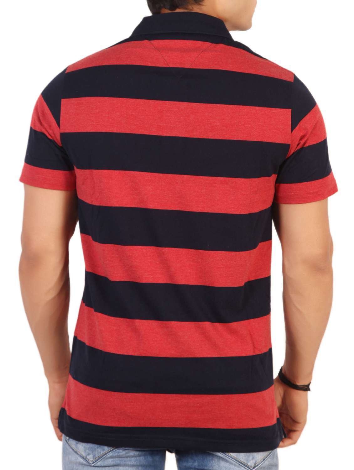 red striped polo t-shirt - 15576646 -  Standard Image - 2
