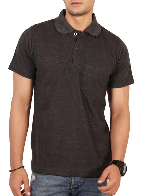 grey cotton pocket t-shirt - 15576690 -  Standard Image - 0