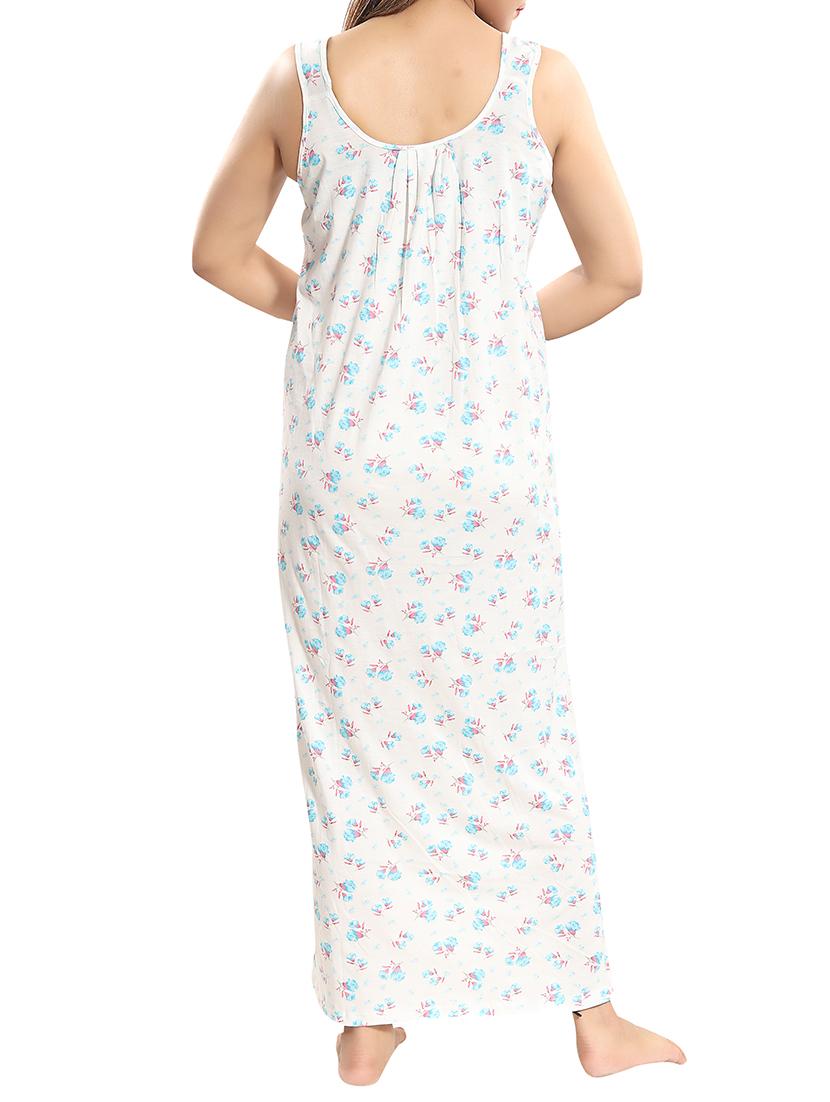 pleat detail floral nighty - 15577521 - Standard Image - 2