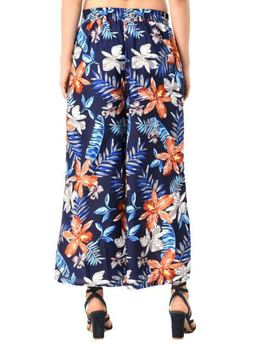 floral flared palazzo - 15579338 - Standard Image - 2