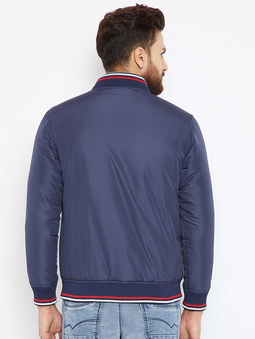 navy blue polyester puffer jacket - 15583066 -  Standard Image - 2