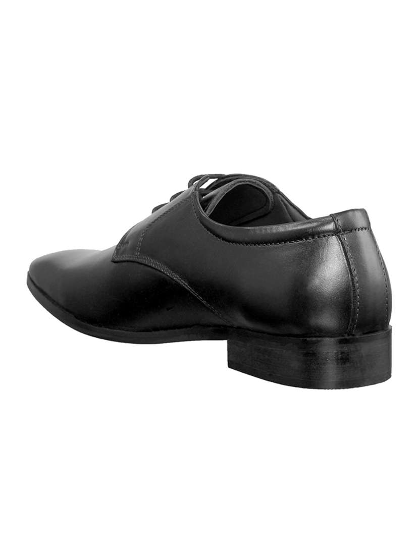 black leather lace-up derbys - 15585149 -  Standard Image - 2