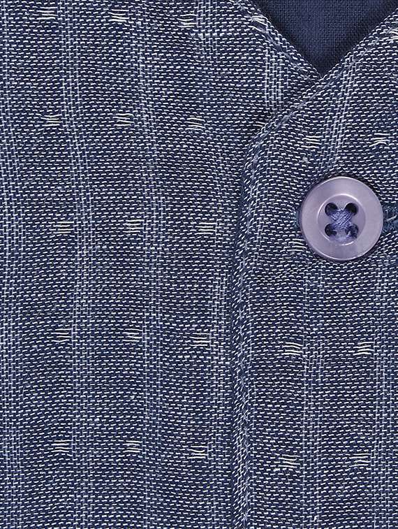 blue cotton waistcoat - 15586003 -  Standard Image - 2