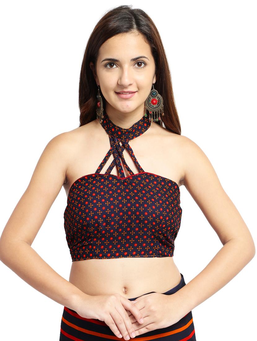 ditsy floral printed saree with blouse - 15589451 - Standard Image - 2