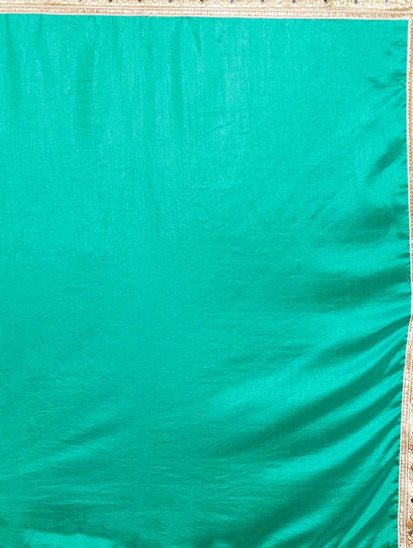 zari embroidered half and half saree with blouse - 15589466 - Standard Image - 2