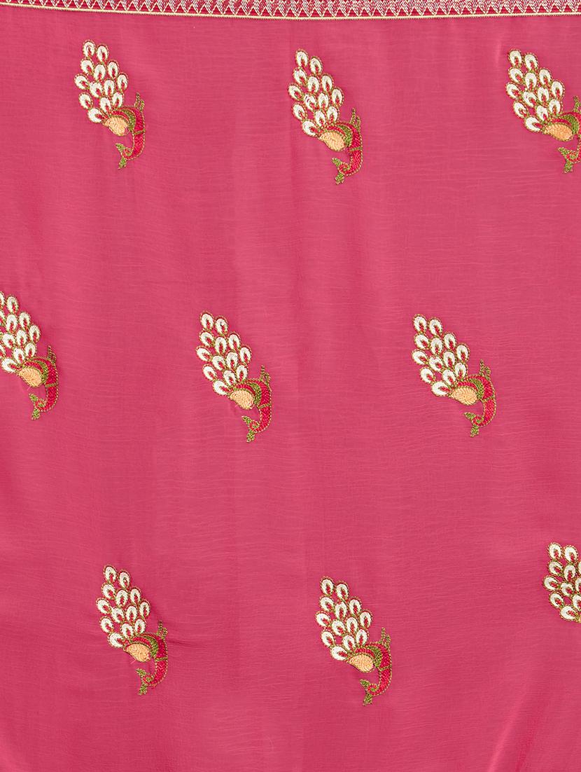 conversational embroidered saree with blouse - 15589472 - Standard Image - 2