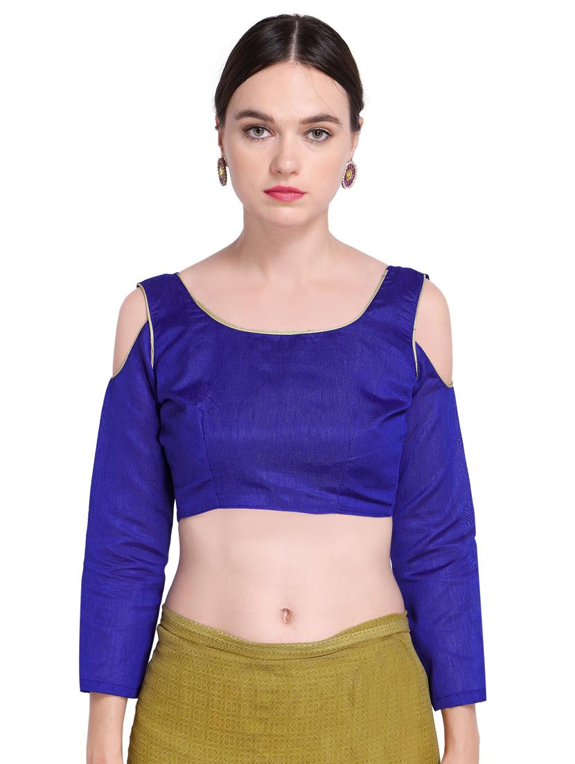 floral bordered saree with blouse - 15589522 - Standard Image - 2