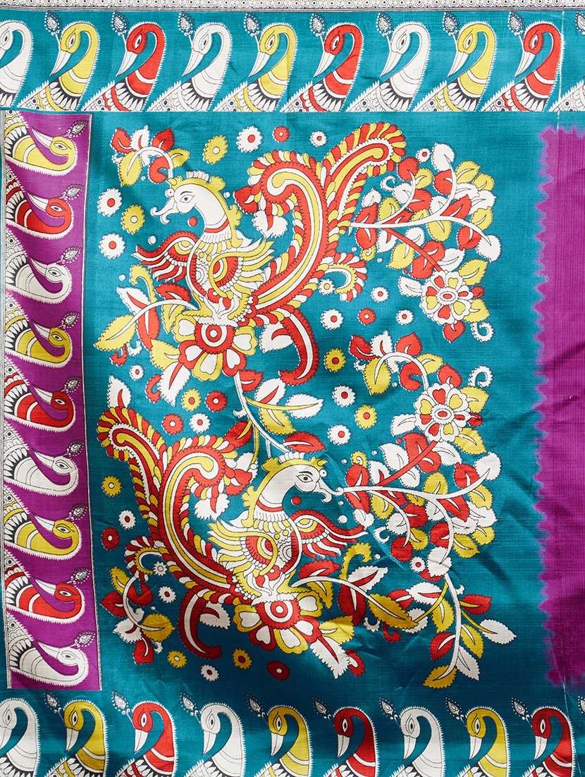 conversational bordered saree with blouse - 15589665 -  Standard Image - 2