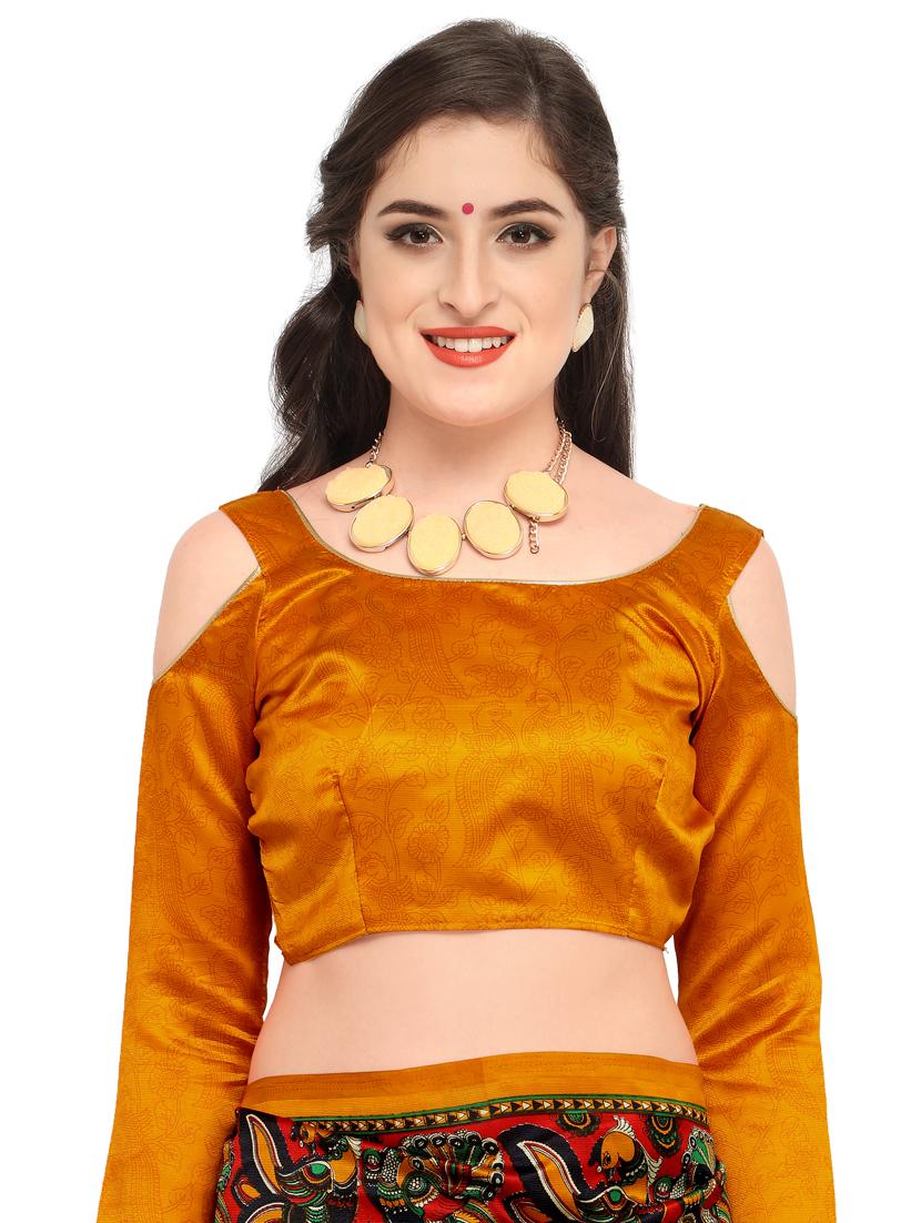 conversational printed saree with blouse - 15589684 - Standard Image - 2