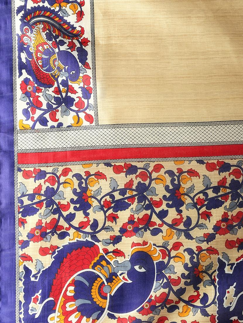conversational bordered saree with blouse - 15589735 - Standard Image - 2