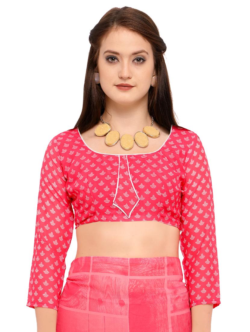 ditsy floral bordered printed saree with blouse - 15589798 - Standard Image - 2