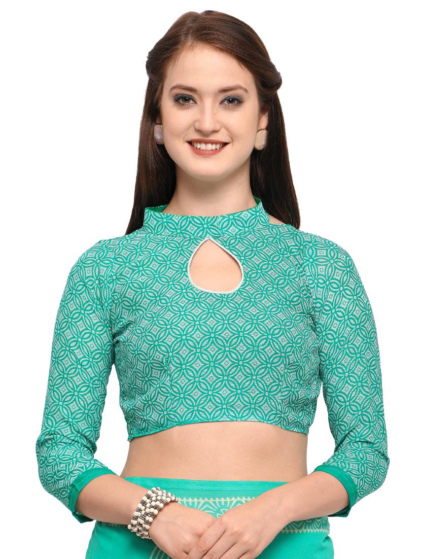 ditsy floral bordered printed saree with blouse - 15589814 - Standard Image - 2