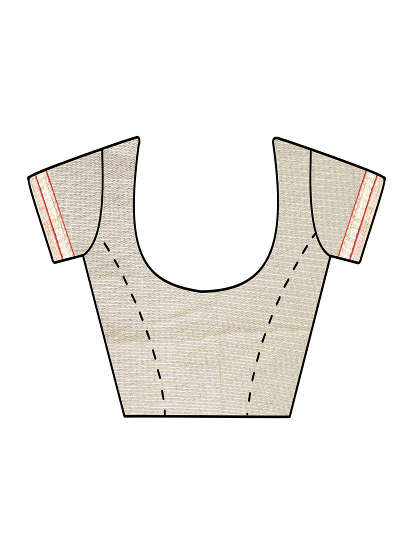 zari bordered saree with blouse - 15589874 - Standard Image - 2
