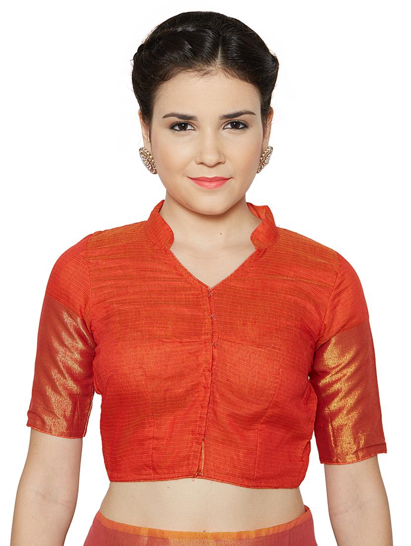 conversational bordered saree with blouse - 15589888 - Standard Image - 2