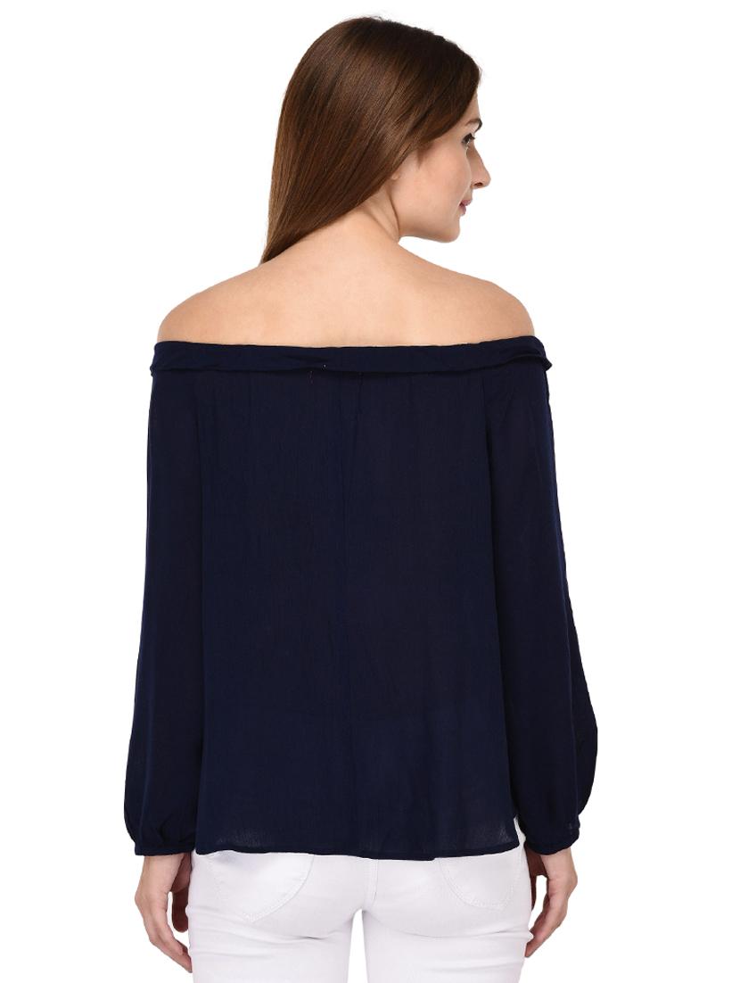 long sleeved off shoulder top - 15591368 - Standard Image - 2