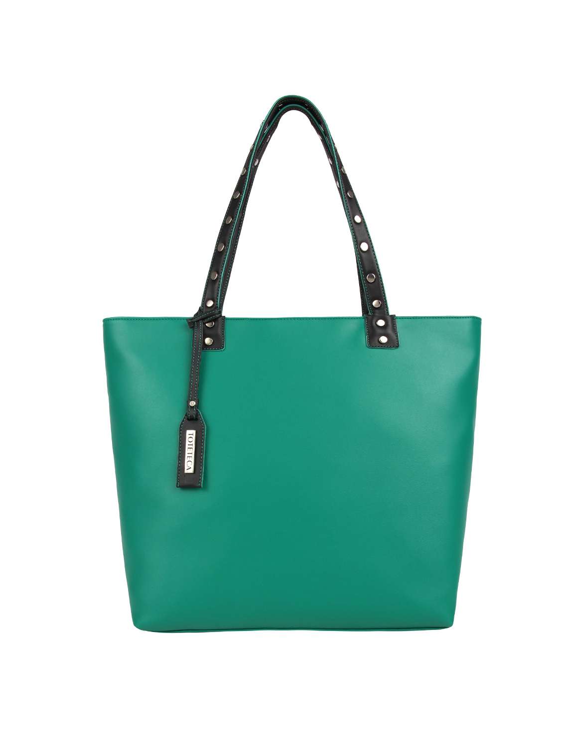 green leatherette (pu) regular tote