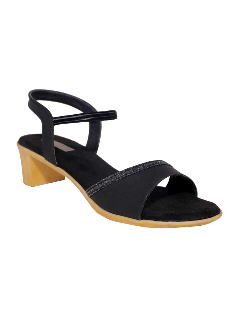 black back strap sandals