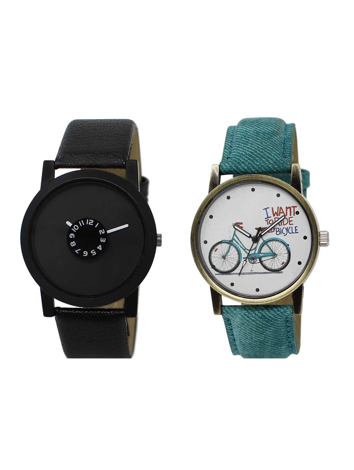 set of 2 round dial analog watch combo -(wat-lr-25-229-combo)