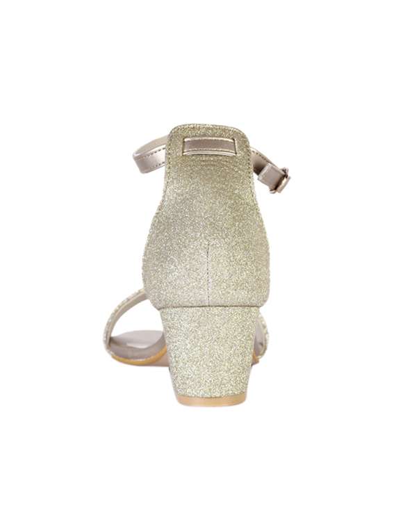 gold ankle strap sandals - 15603833 - Standard Image - 2
