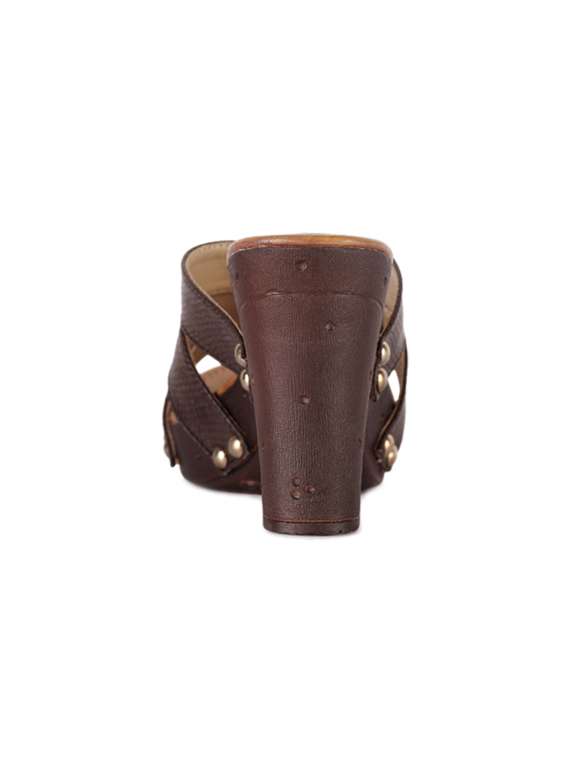 brown slip on sandals - 15603875 - Standard Image - 2