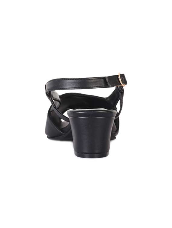black back strap sandals - 15603910 - Standard Image - 2