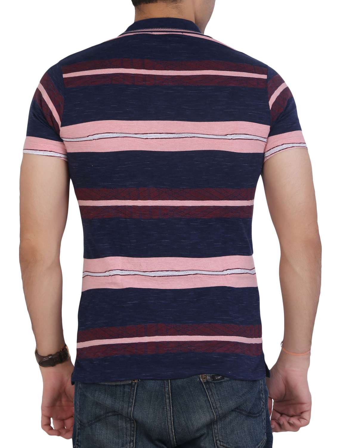blue striped polo t-shirt - 15604771 -  Standard Image - 2