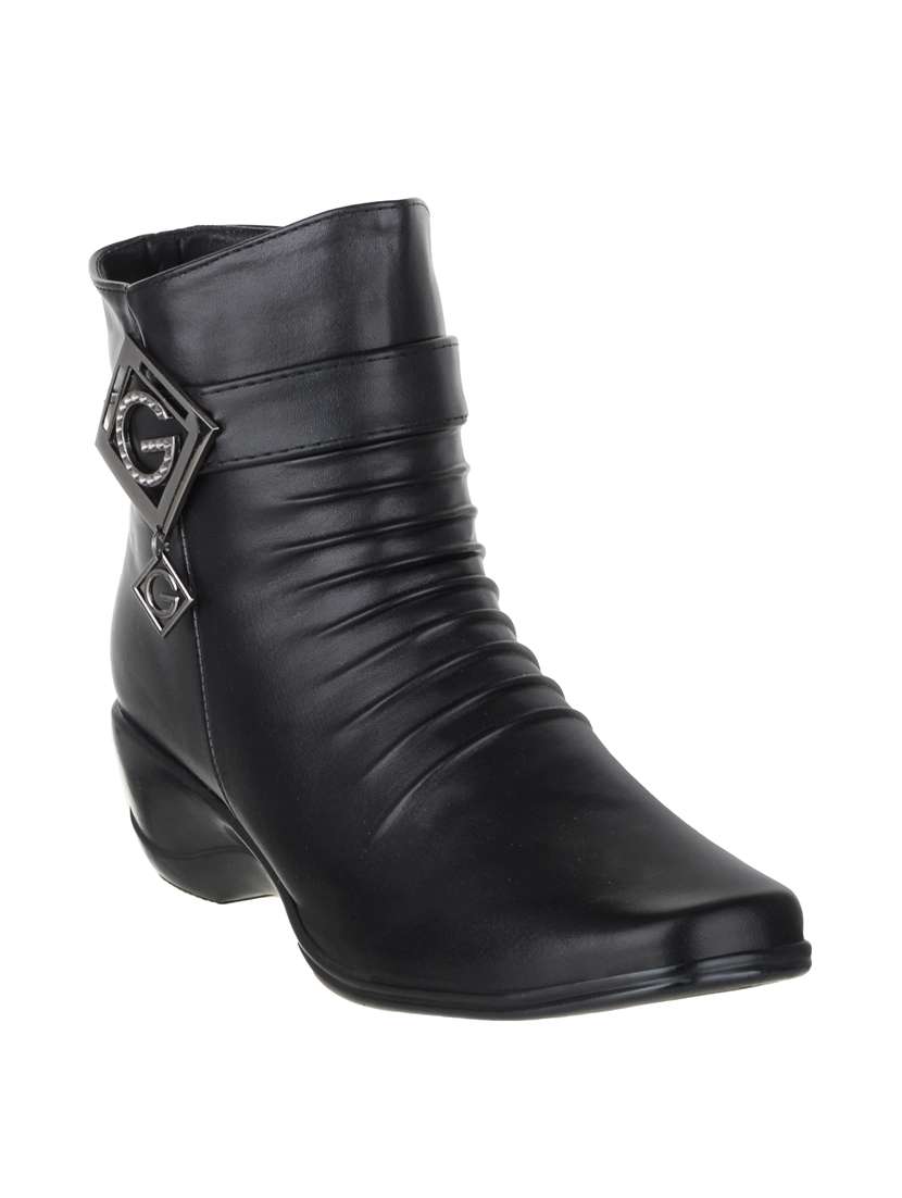 black ankle  boots