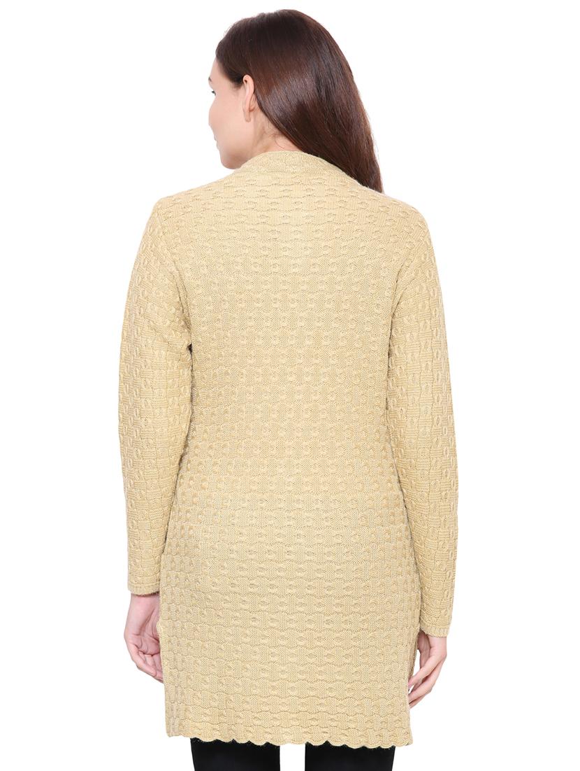 beige cable knit cardigan - 15607334 - Standard Image - 2